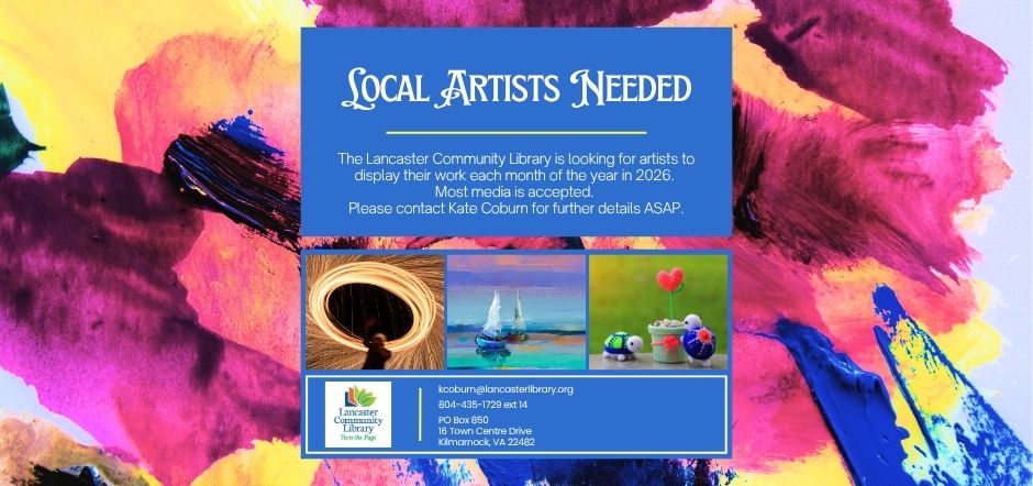 Local Artists needed2026 slide