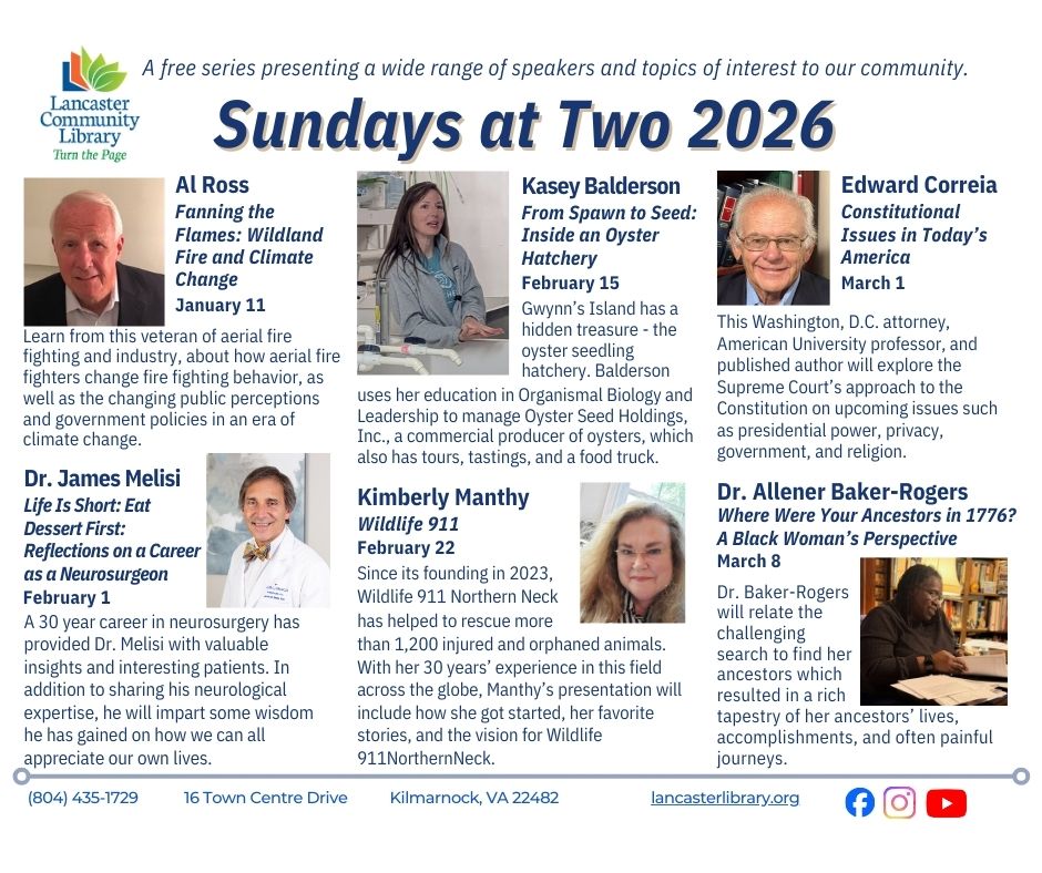 Sundays at Two 2026 Facebook Post