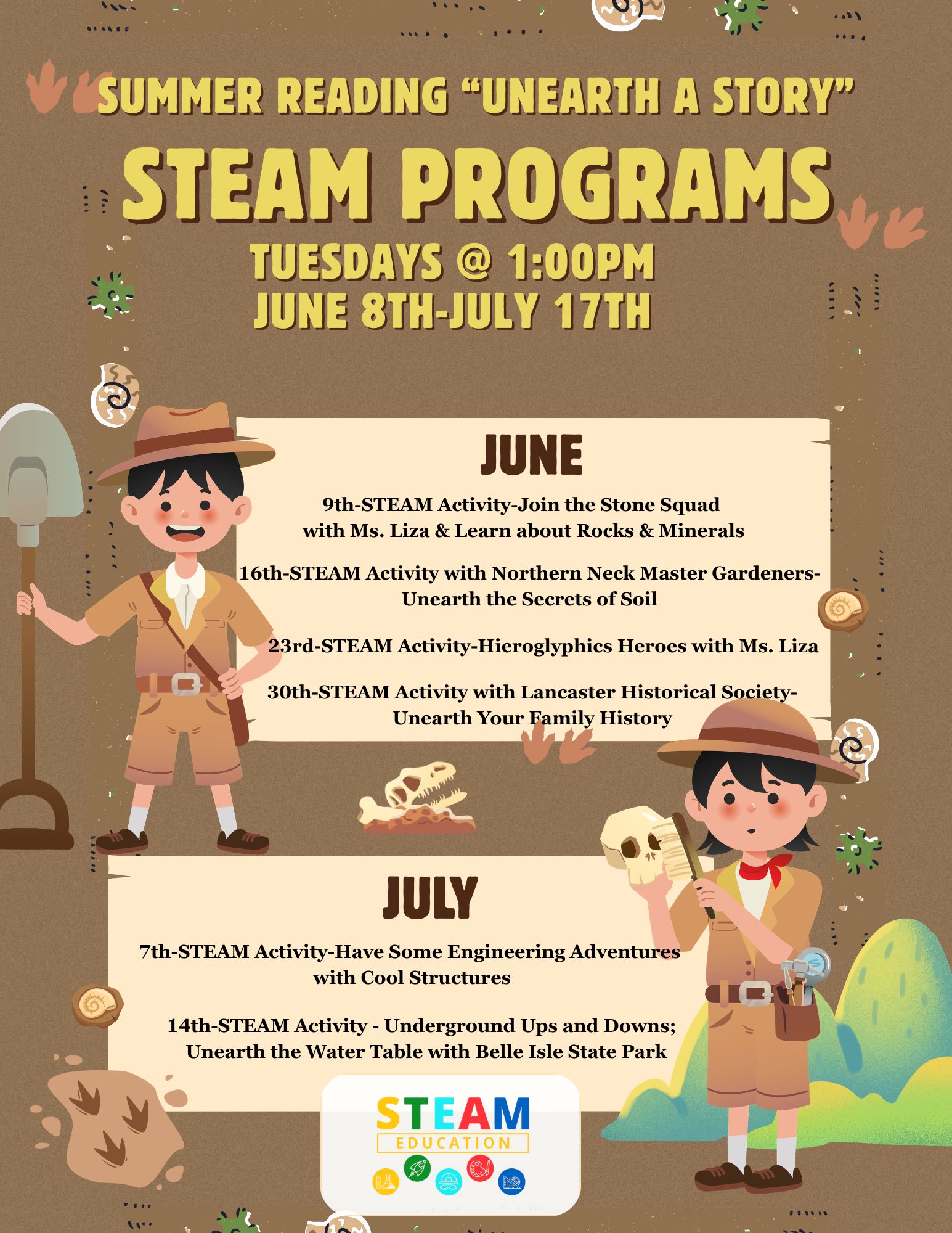 2026 steam menu